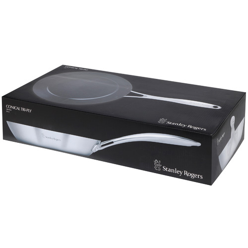 Conical 24cm Stainless Steel Fry Pan