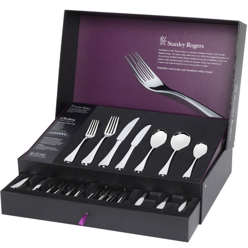 Chelsea 56 Piece Cutlery Set in Polished Mirror