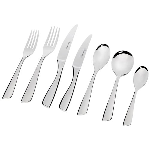 56 Piece Silver Soho Stainless Steel Cutlery Set