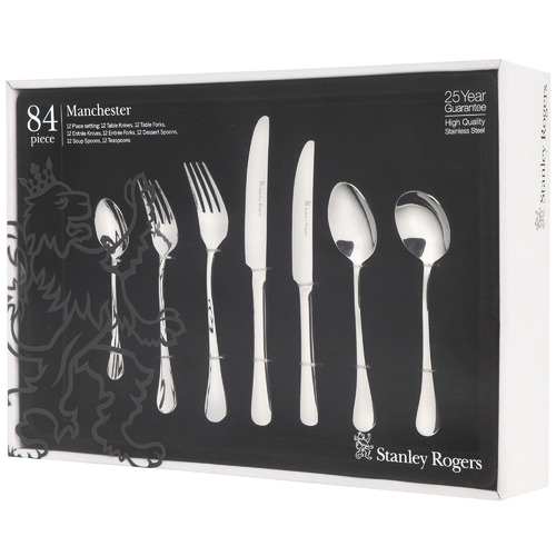 84 Piece Manchester Cutlery Set