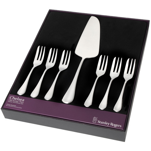 7 Piece Chelsea Stainless Steel Cake Server Set