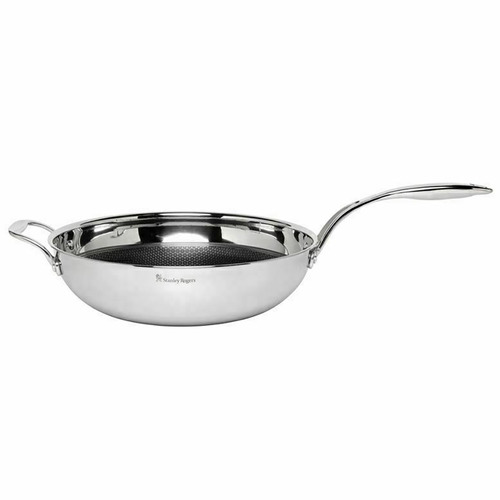 32cm Stainless Steel Wok Pan
