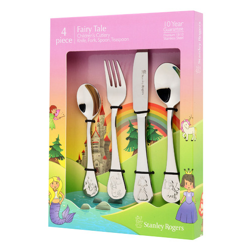 4 Piece Children's Fairy Tale Cutlery Set