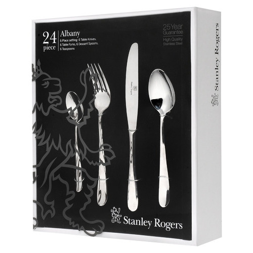24 Piece Albany Stainless Steel Cutlery Set