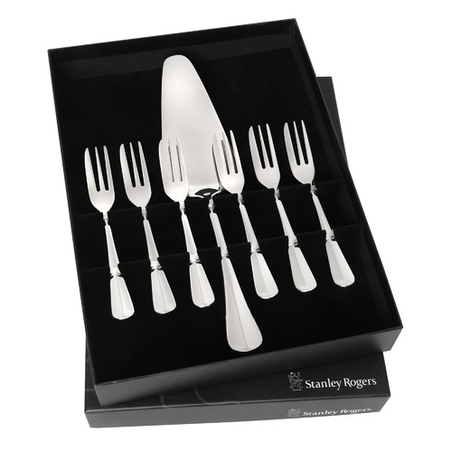 7 Piece Baguette Stainless Steel Cake Serving Set
