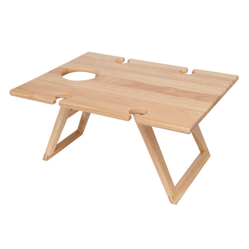 Stanley Rogers Natural Rubberwood Travel Picnic Table Temple & ster