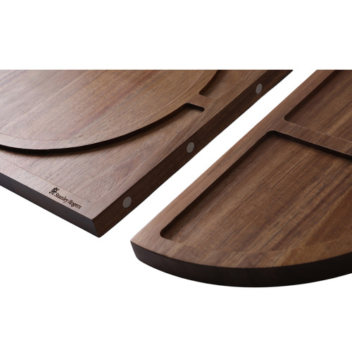 3 Piece Acacia Wood Modular Serving Board Set