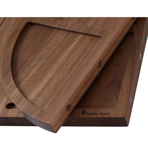3 Piece Acacia Wood Modular Serving Board Set