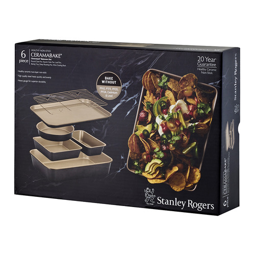 6 Piece Ceramabake Bakeware Set
