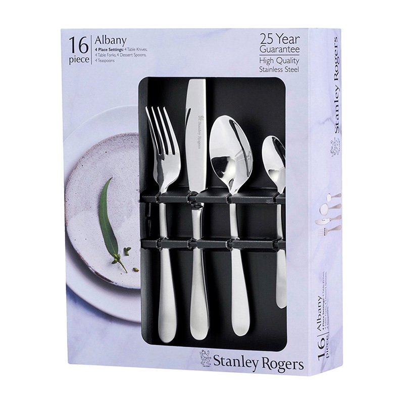 16 Piece Albany Stainless Steel Cutlery Set