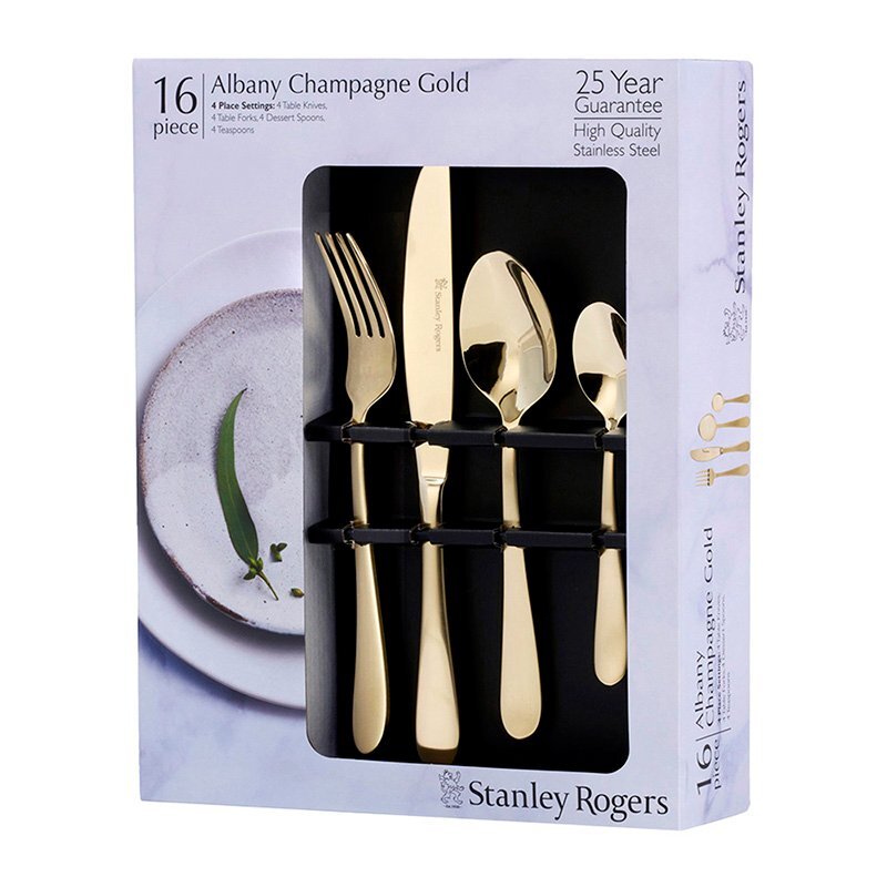 16 Piece Albany Stainless Steel Cutlery Set