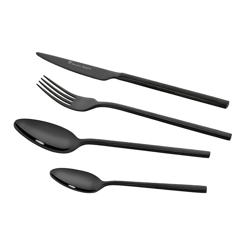 16 Piece Hereford Onyx Stainless Steel Cutlery Set