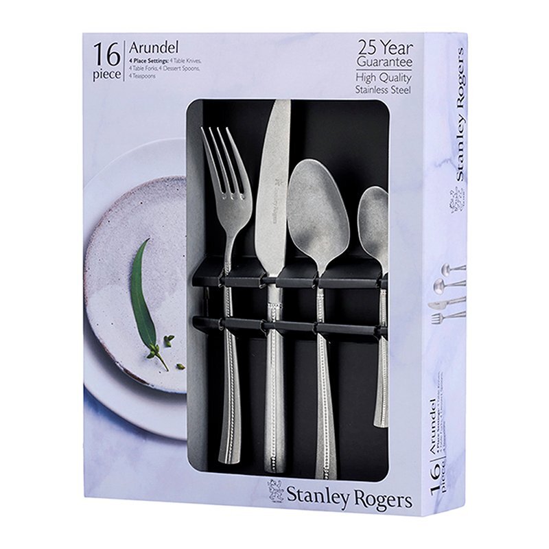 16 Piece Arundel Vintage Stainless Steel Cutlery Set