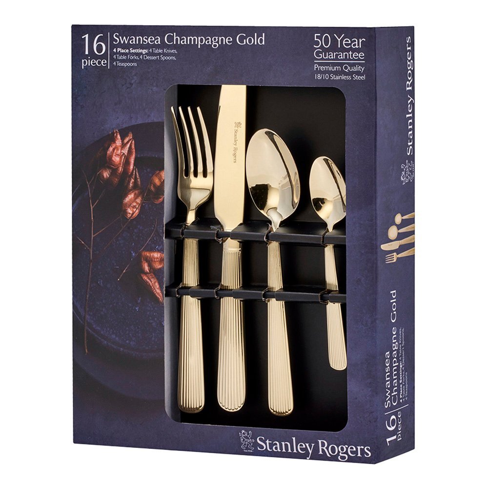 16 Piece Swansea Stainless Steel Cutlery Set