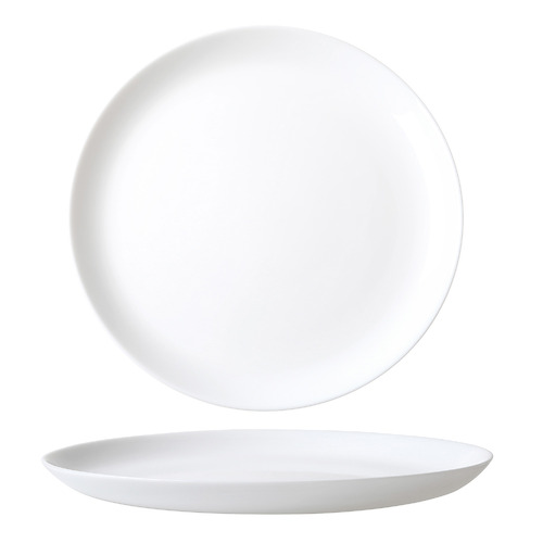 12 Piece White Coupe Glassware Dinner Set