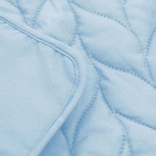7 Piece Steel Blue Ultrasonic Microfibre Comforter Set Temple