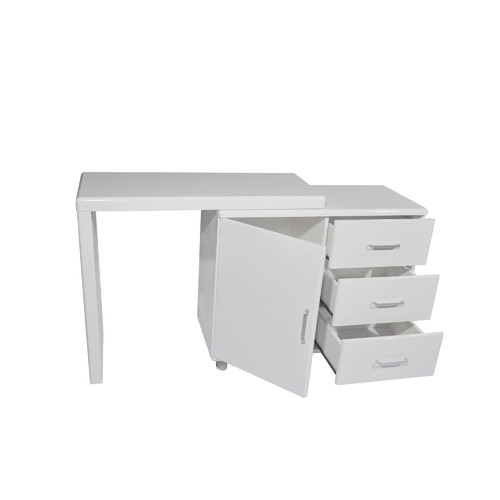 Urban Small Work Desk Module in High Gloss White Temple & ster