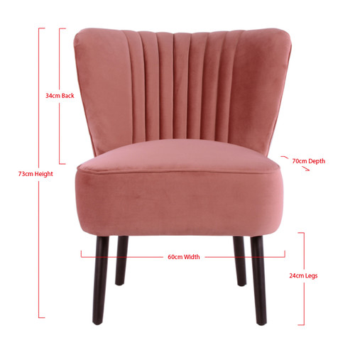 Pink Slipper Chair | Temple & Webster