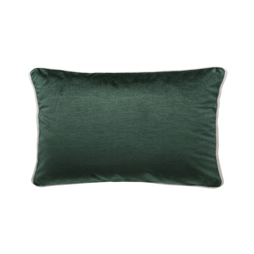 Park Avenue Ivy Green Luxury Velvet Rectangular Cushion & Reviews ...