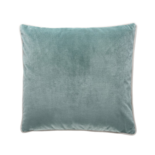 Brooklyn and Bella Aqua Gold Gilded Velvet Cushion | Temple & Webster