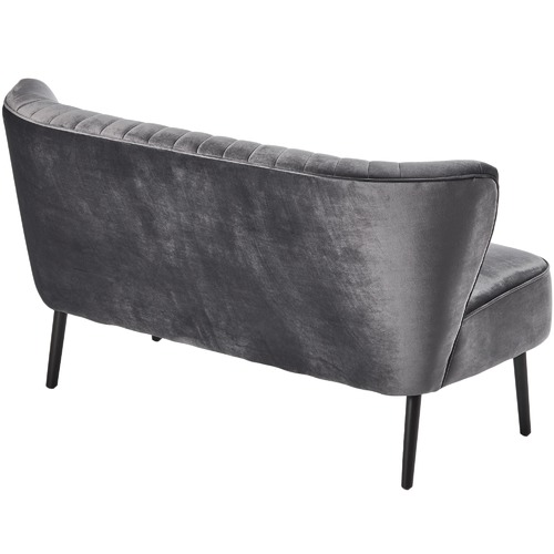 Brooklyn and Bella Charcoal Two Seater Sofa | Temple & Webster