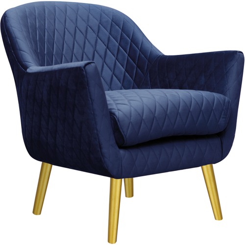 blue accent chair gold legs