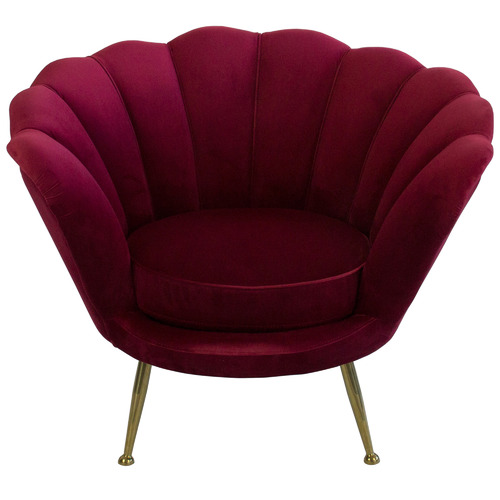 velvet red chair