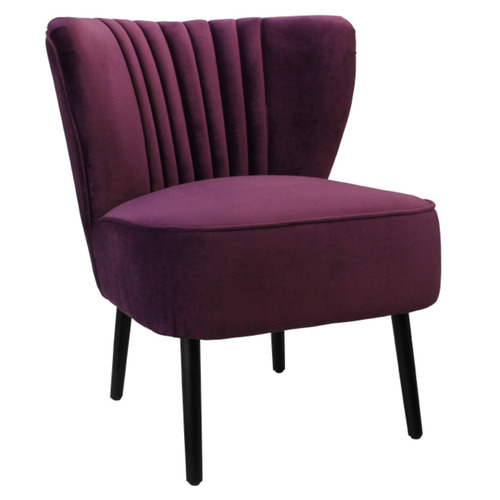 purple slipper chair