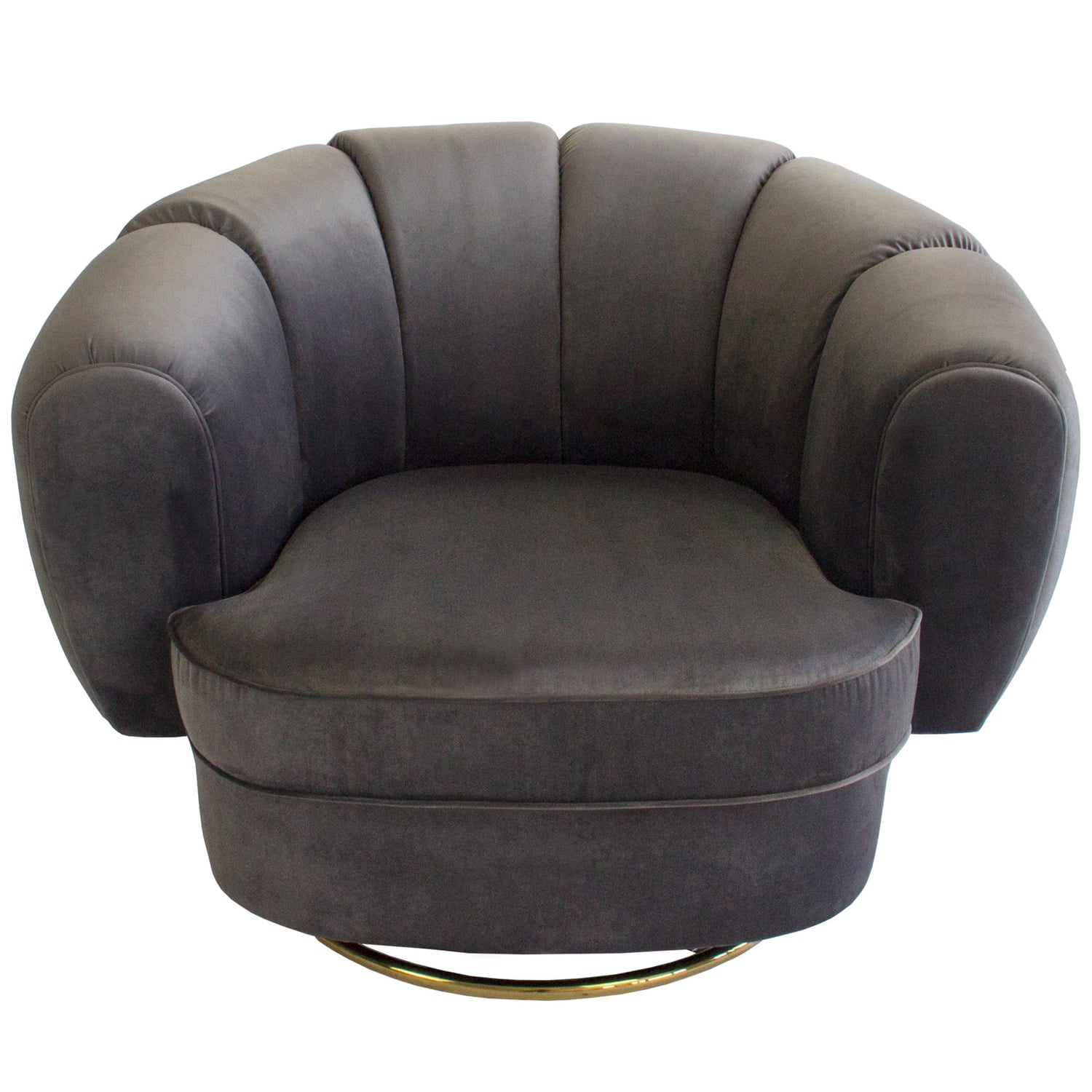 Steinmann Velvet Swivel Armchair