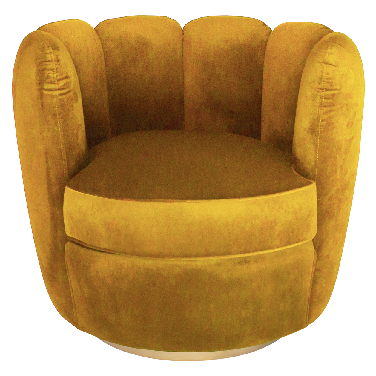 Rochester Velvet Swivel Armchair