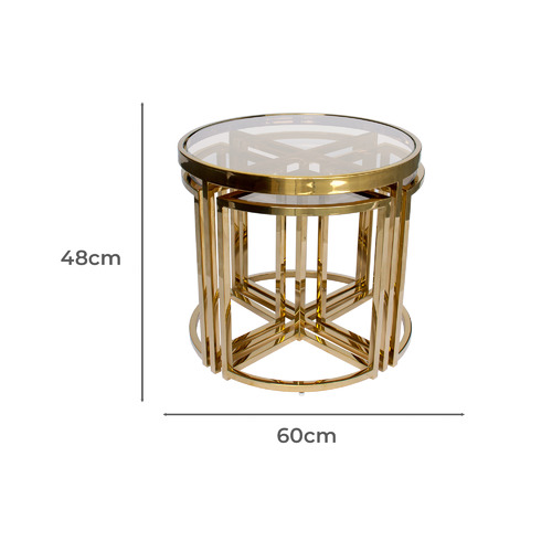5 Piece Perugia Nesting Side Table Set