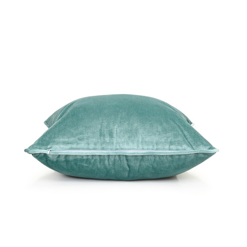 Brooklyn and Bella Laine Piped Square Velvet Cushion | Temple & Webster