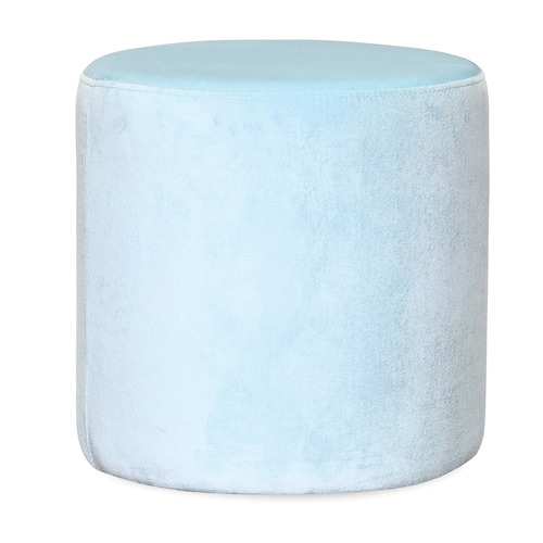 Brooklyn and Bella Ice Blue Small Ottoman | Temple & Webster