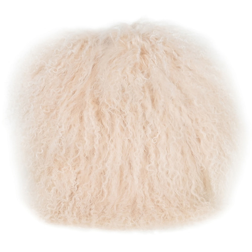 Round Sheep Skin Cushion