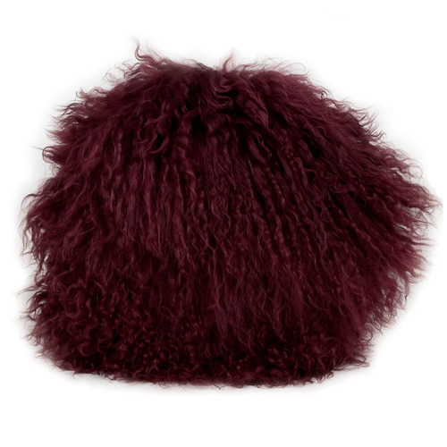 Round Sheep Skin Cushion