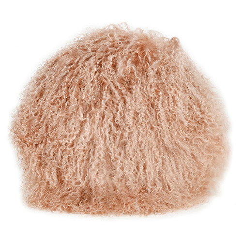 Round Sheep Skin Cushion