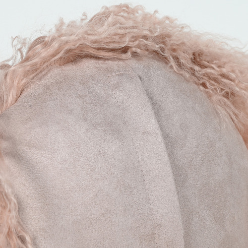 Round Sheep Skin Cushion