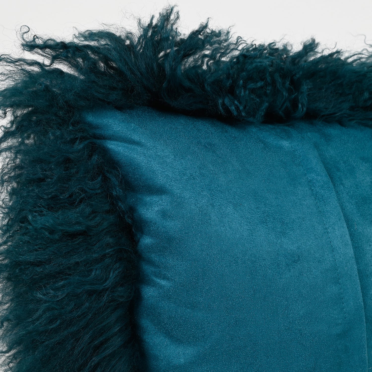 Peacock Tibetan Fur Cushion