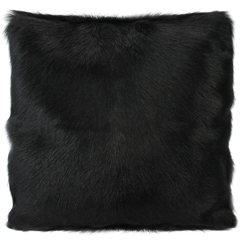 Black Goat Fur Cushion