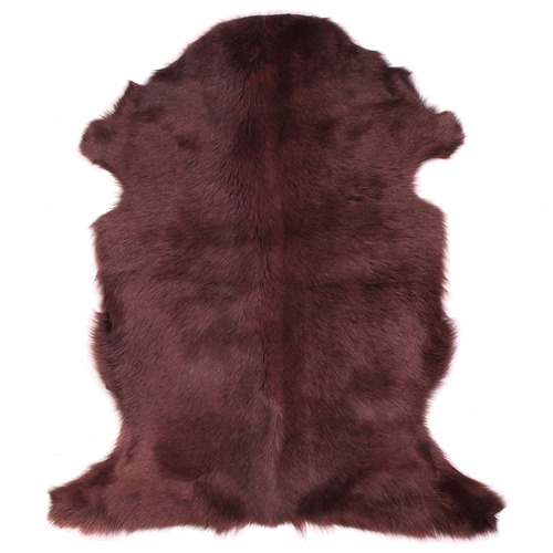 Plum Goat Hide Throw