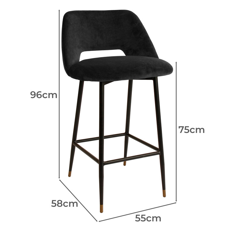 Presley Velvet Barstool