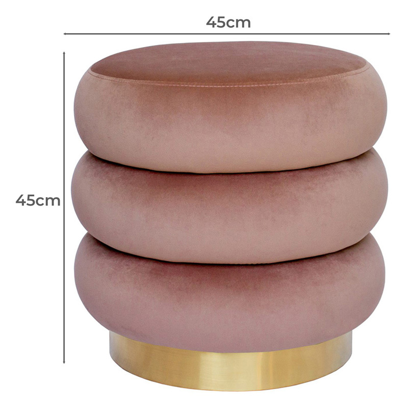 Quinn Velvet Ottoman