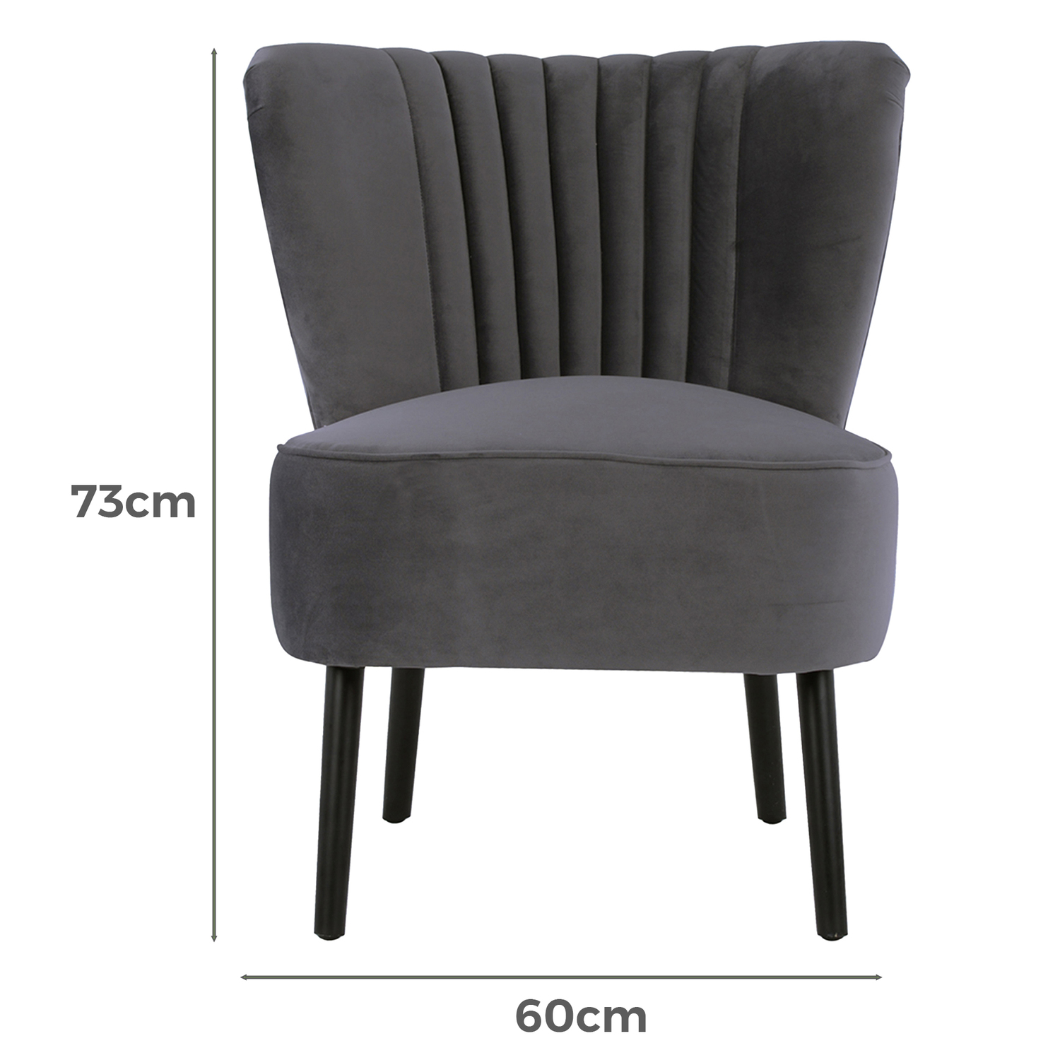 Pebble Grey Slipper Chair