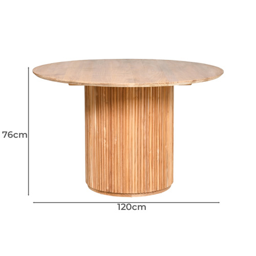 Akali Teak Wood Dining Table | Temple & Webster