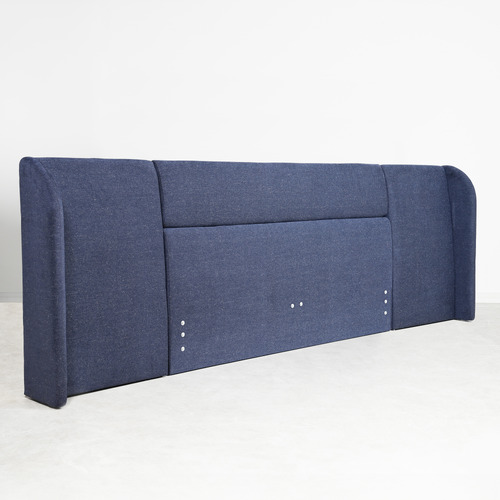 Aubin Upholstered King Headboard with Wing