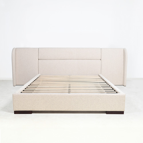 Oatmeal Aubin Upholstered Bed