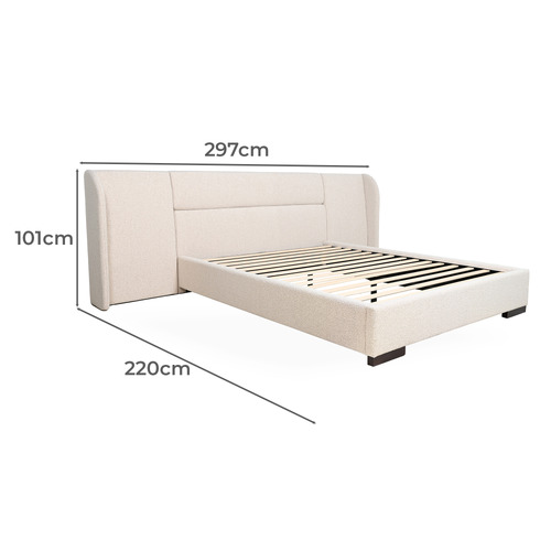 Oatmeal Aubin Upholstered Bed