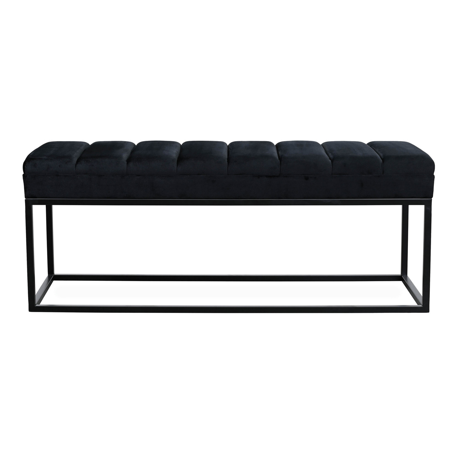 Milford Velvet Ottoman Bench