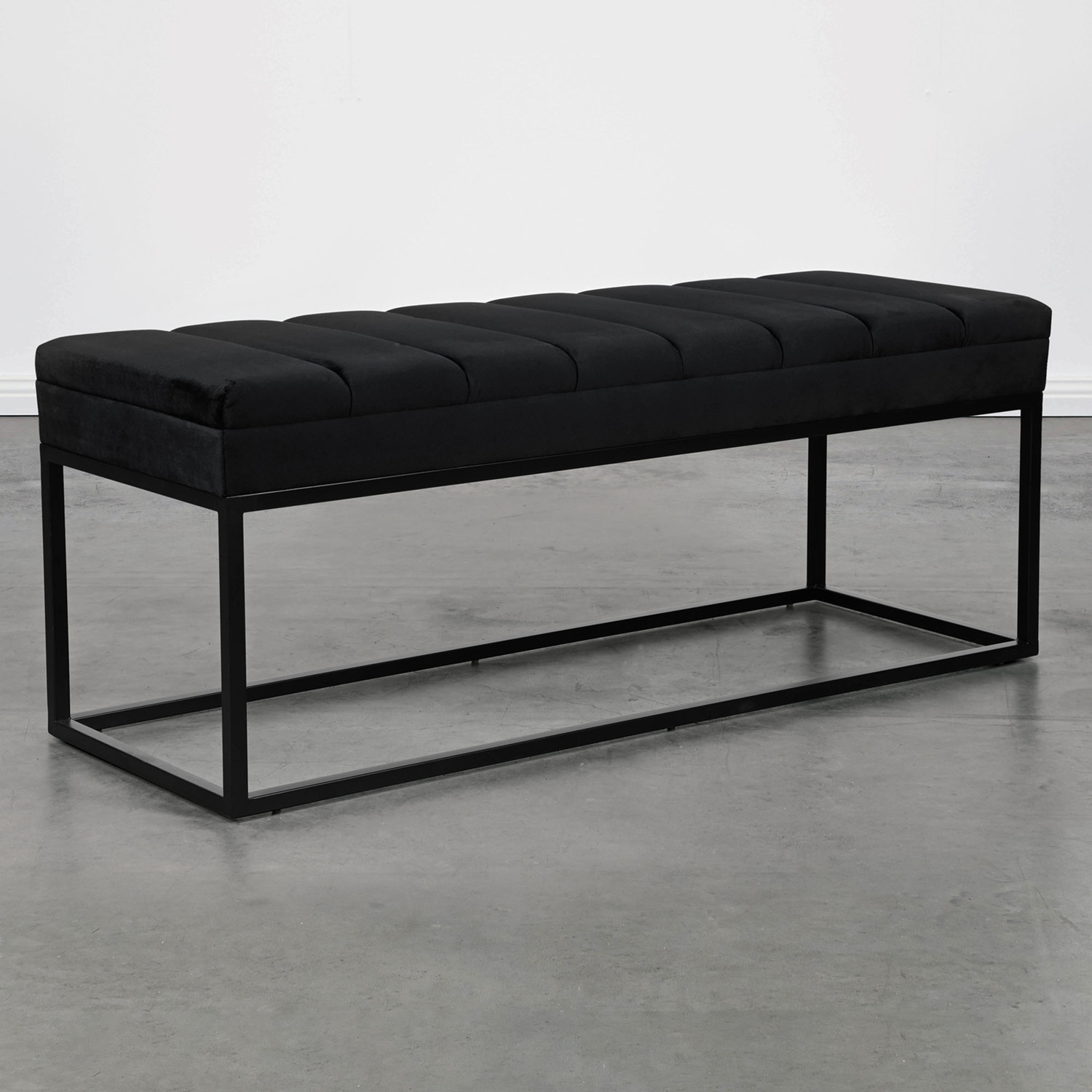 Milford Velvet Ottoman Bench