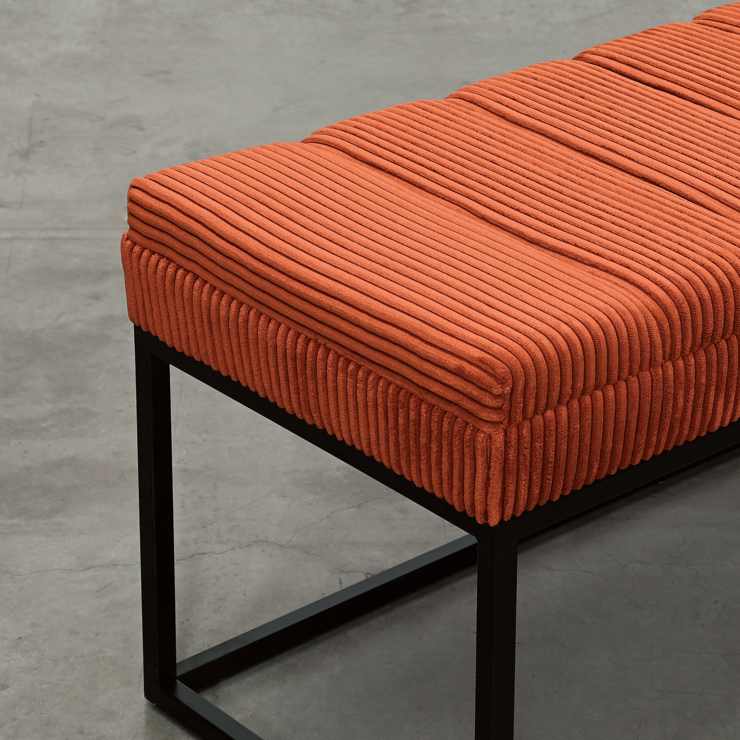 Milford Corduroy Ottoman Bench